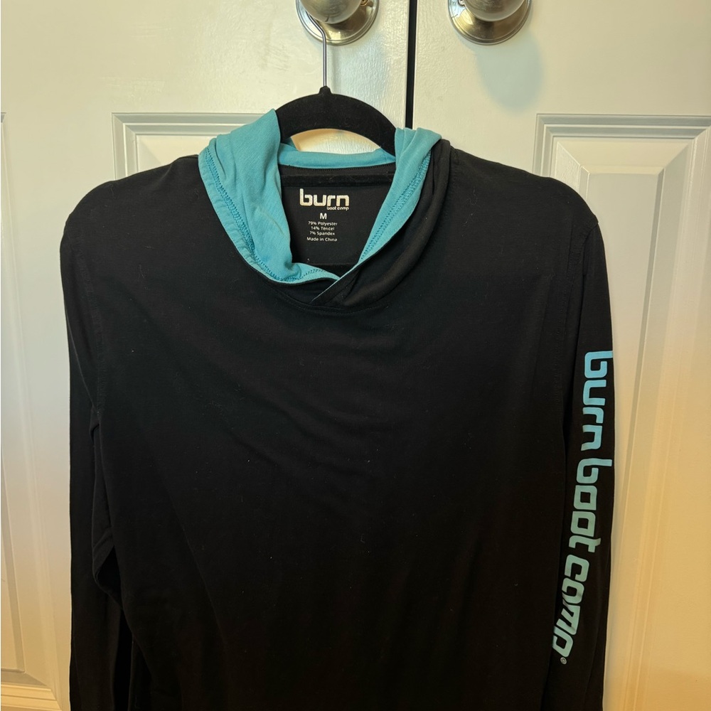 Black and Blue burn long sleeve sweatshirt